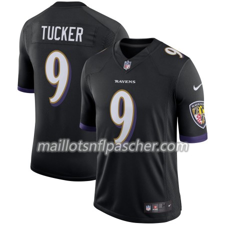 Maillot Baltimore Ravens Justin Tucker 9 Nike Noir - Homme